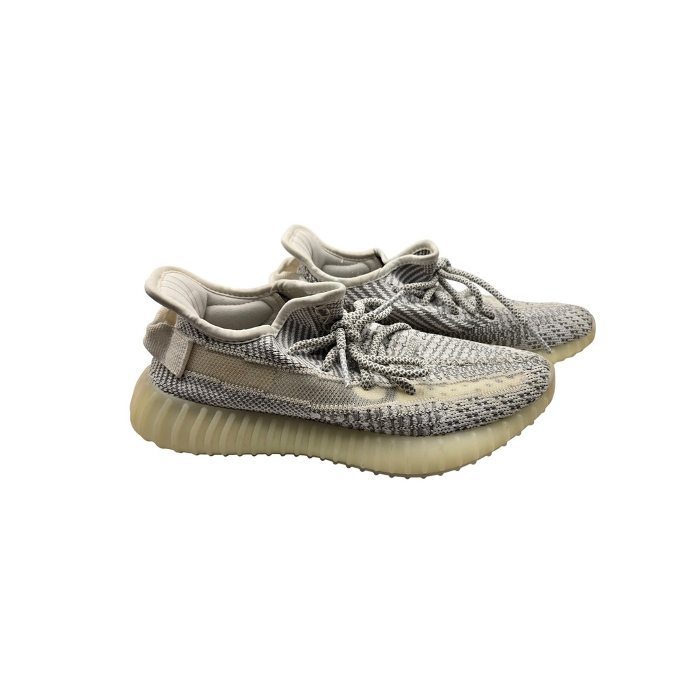 Adidas Yeezy Boost 350 V2 Mens 5 Static Non-Reflective EF2905 Grey White EUC